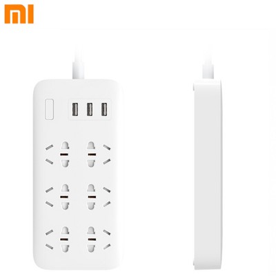 Xiaomi Mijia Socket Plug 3 USB Fast Charging 2.1A 6 Ports Power Strip Charger for Smartphone Mijia Power Adapter