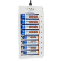 2020 innovative products 8 slots Smart AA AAA battery charger nicd nimh battery charger for rechargeable batteries